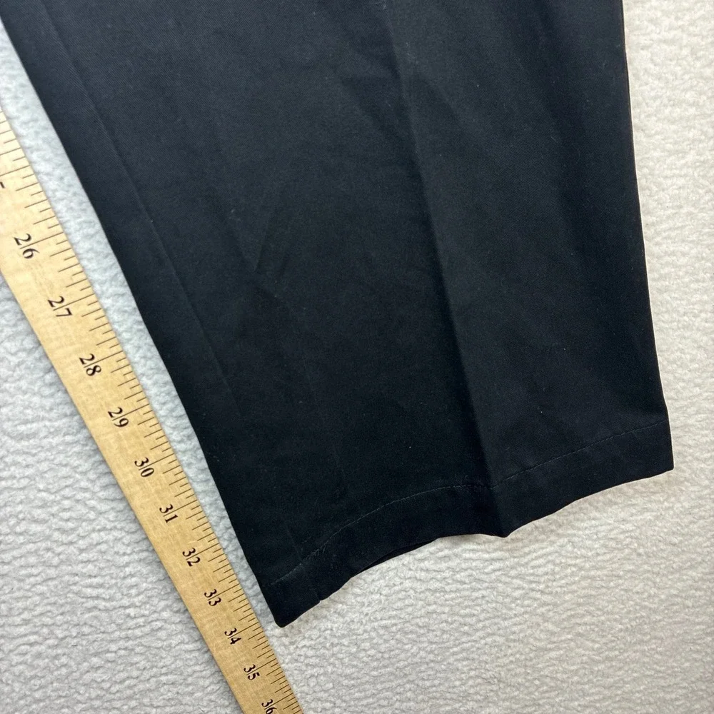 Dockers D4 Chino Pants Men 36x34 Black‎ True Relaxed Flat Front Business NWT